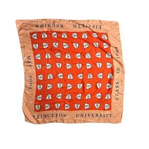 Princeton University Class of 1954 Fiftieth Reunion Silk Twill Scarf LG Square